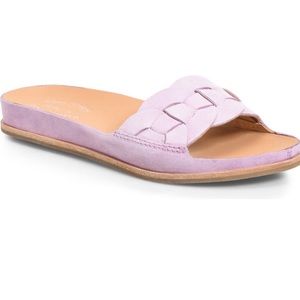 korkease Dolphin Sandal in Pink Suede